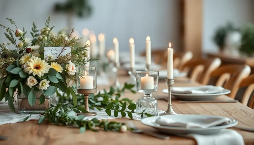 Natürliche Materialien Hochzeitsdeko