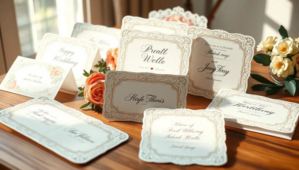 Hochzeitskarten mit individuellen Glückwünschen