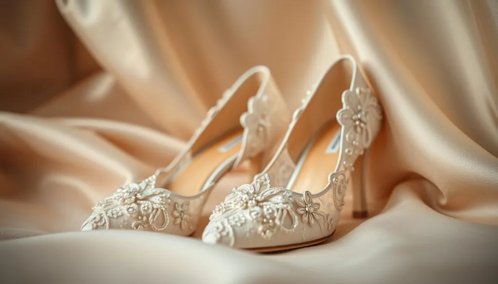 Brautschuhe für goldene Hochzeit