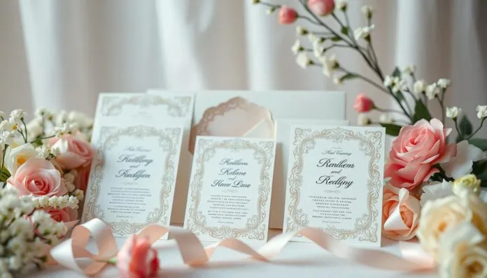 Einladungskarten zur Hochzeit