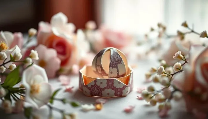 Geld falten Hochzeit Ringe