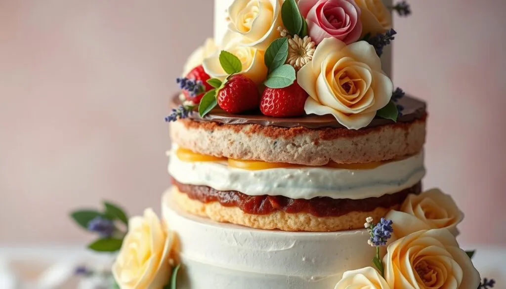 Kreative Hochzeitstorte Kombinationen