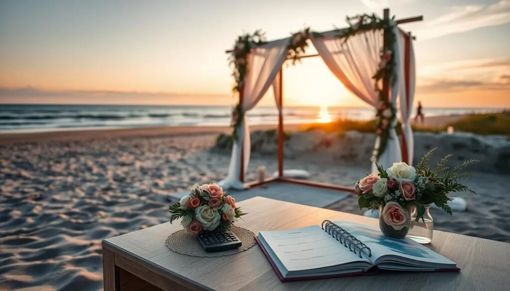 Strandhochzeit Budgetplanung