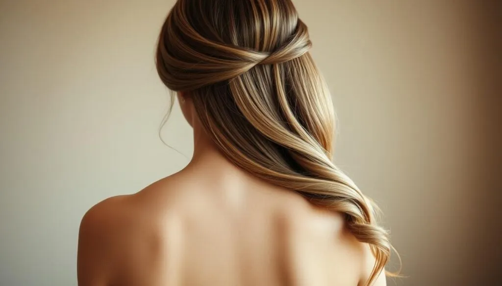 Brautfrisur glatte Haare offen Styling Brautfrisur glatte Haare offen Styling