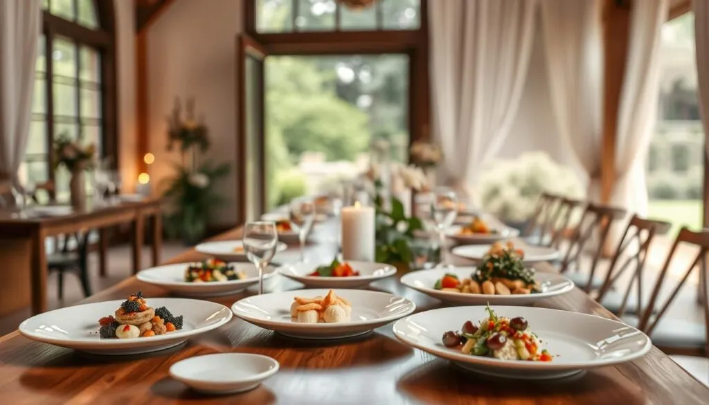 Hochzeitsmenü mit speziellen Diätoptionen
