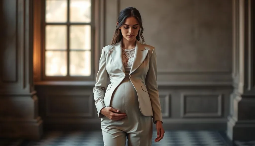 Hosenanzug für schwangere Bräute