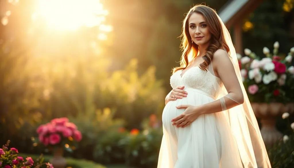 Styling-Tipps für schwangere Bräute