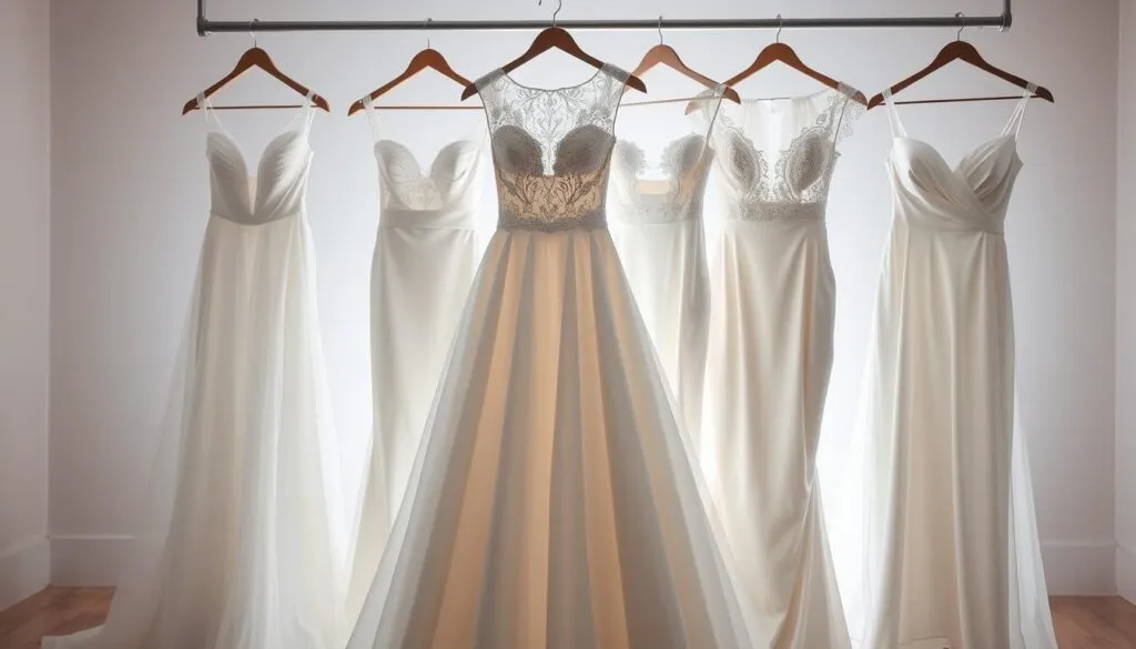 Figurschmeichelnde Brautkleider Stoffauswahl Figurschmeichelnde Brautkleider Stoffauswahl