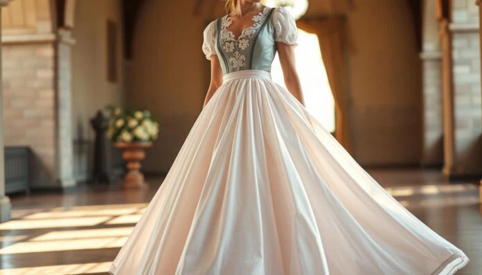 Hochzeitsdirndl lang modern