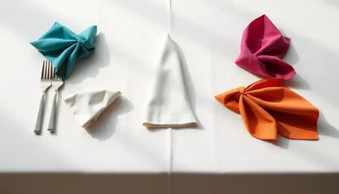 Stoffservietten-falten Stoffservietten falten