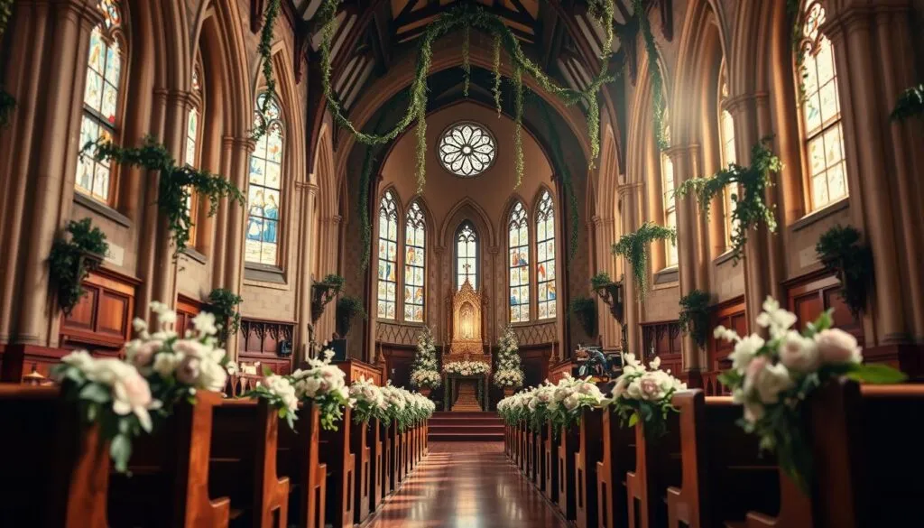 Kirchliche Hochzeit Dekoration