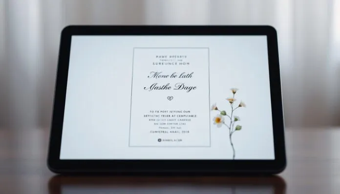Digitale Hochzeitseinladung