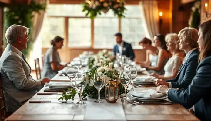 Wer sitzt am Brauttisch