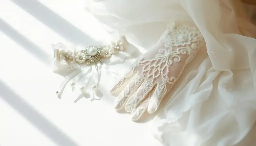 dezente Hochzeitskleider Accessoires