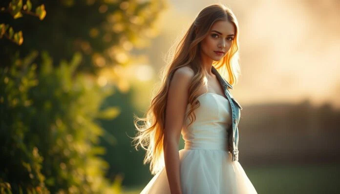 Brautkleid mit Jeansjacke kombinieren