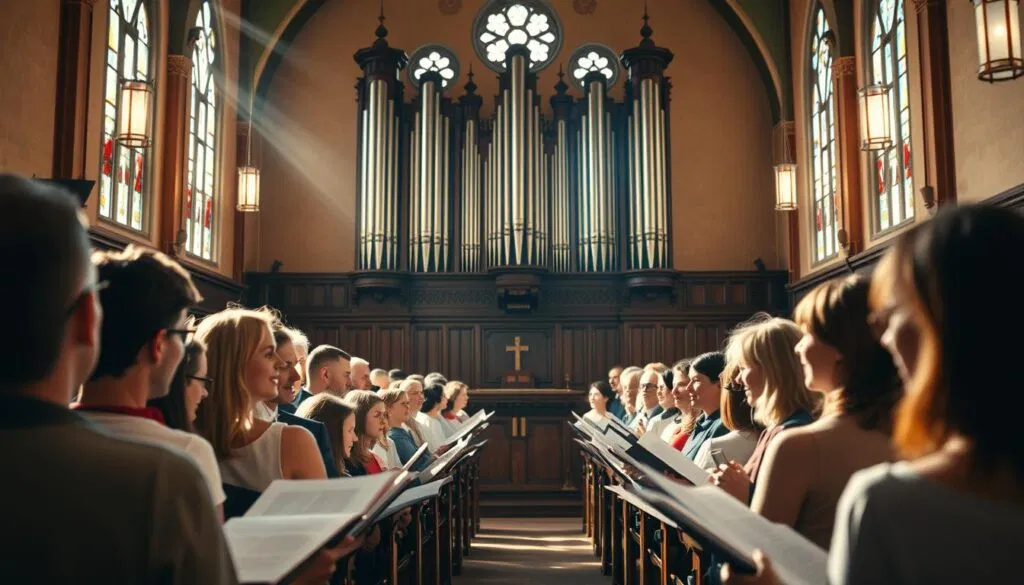 Gemeinschaftsgefühl durch Mitsingen