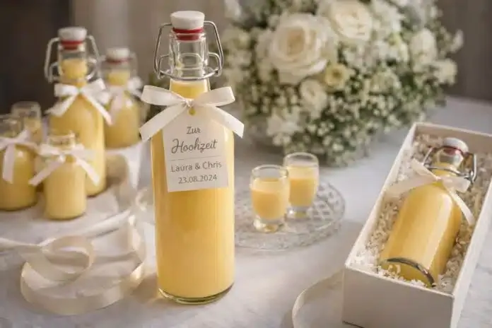 Eierlikör als Hochzeitsgeschenk