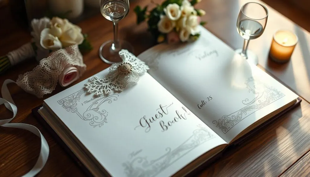 Hochzeitsthemen im Gästebuch integrieren Hochzeitsthemen im Gästebuch integrieren