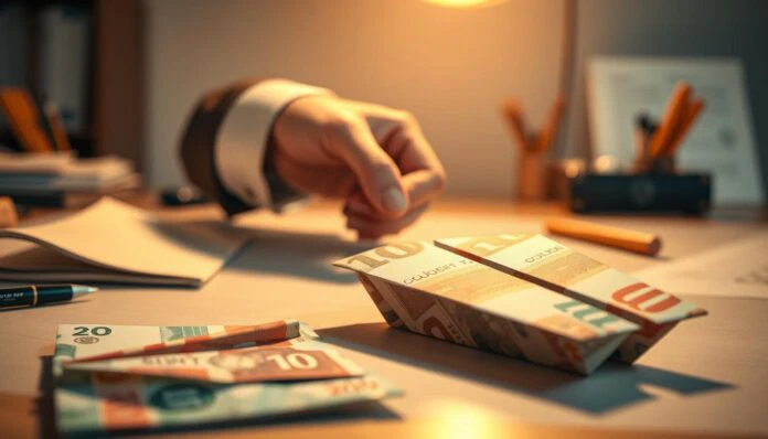 Flugzeug aus Geld falten