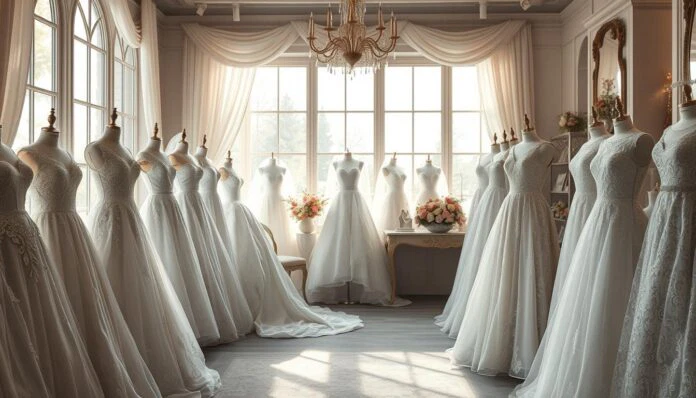 Weißtöne Brautkleid