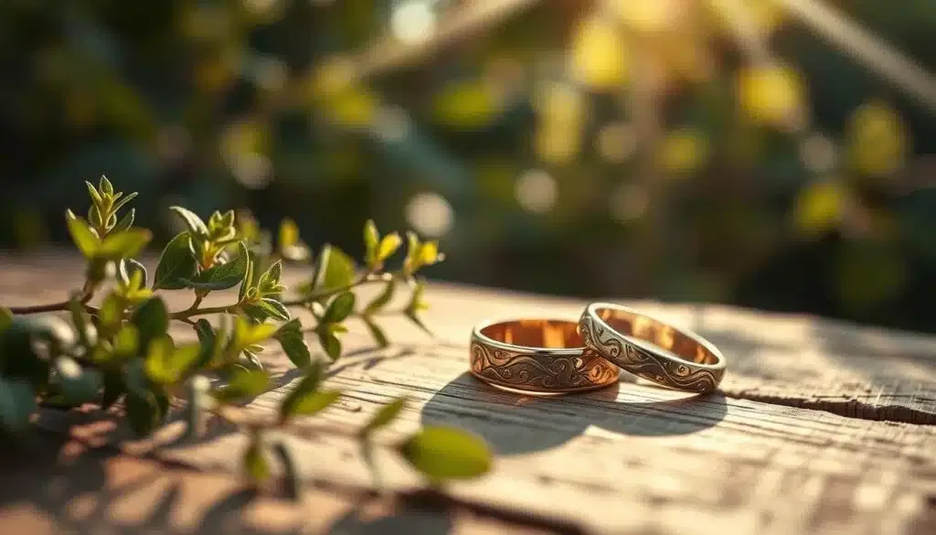 Nachhaltige Eheringe recyceltes Gold