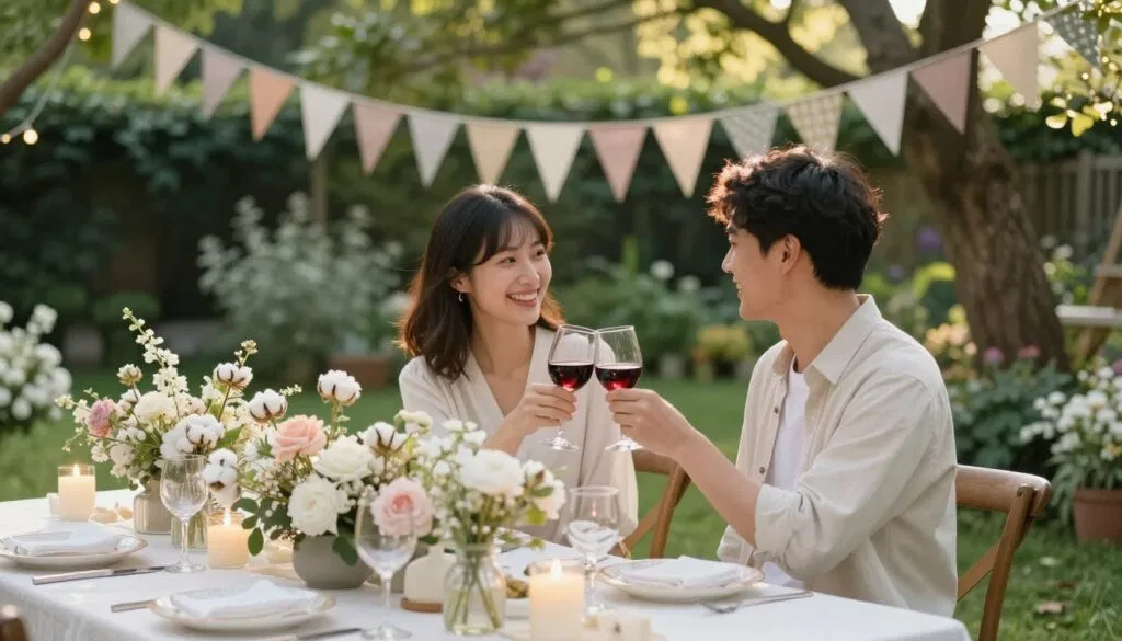 Feier Baumwollhochzeit