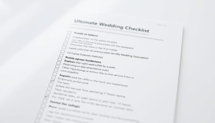 Checkliste Hochzeitslocation