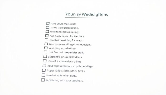 Checkliste nach Hochzeit