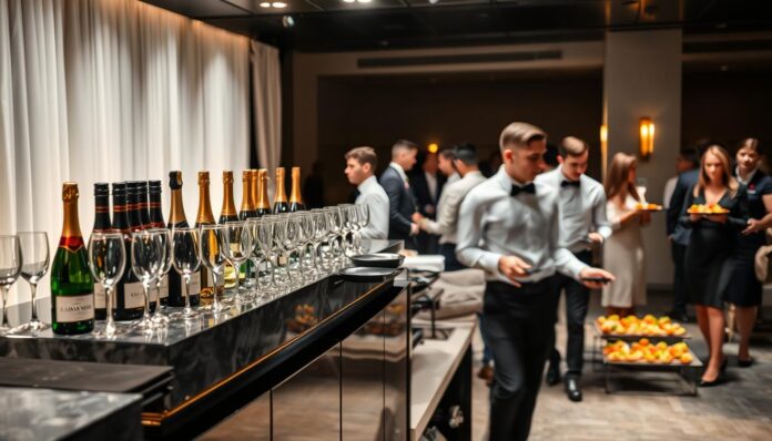 Caterer Service Sektempfang
